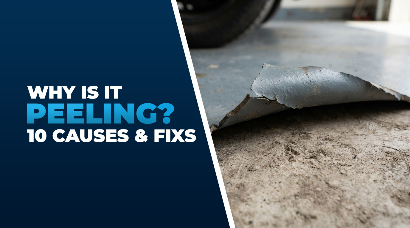 Why Is My Garage Floor Coating Peeling? 10 Causes & Fixes
